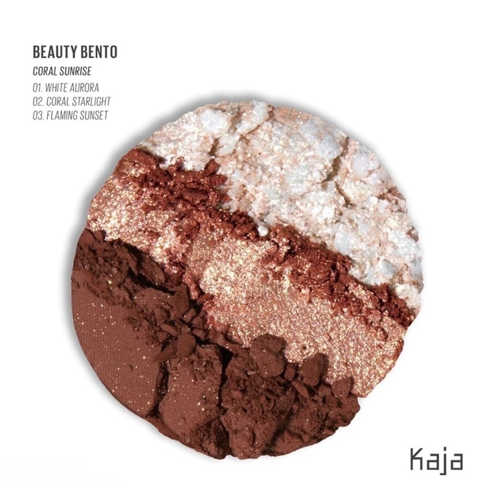 KAJA Beauty Bento Eyeshadow Trio - Coral Sunrise - Picture 3 of 6